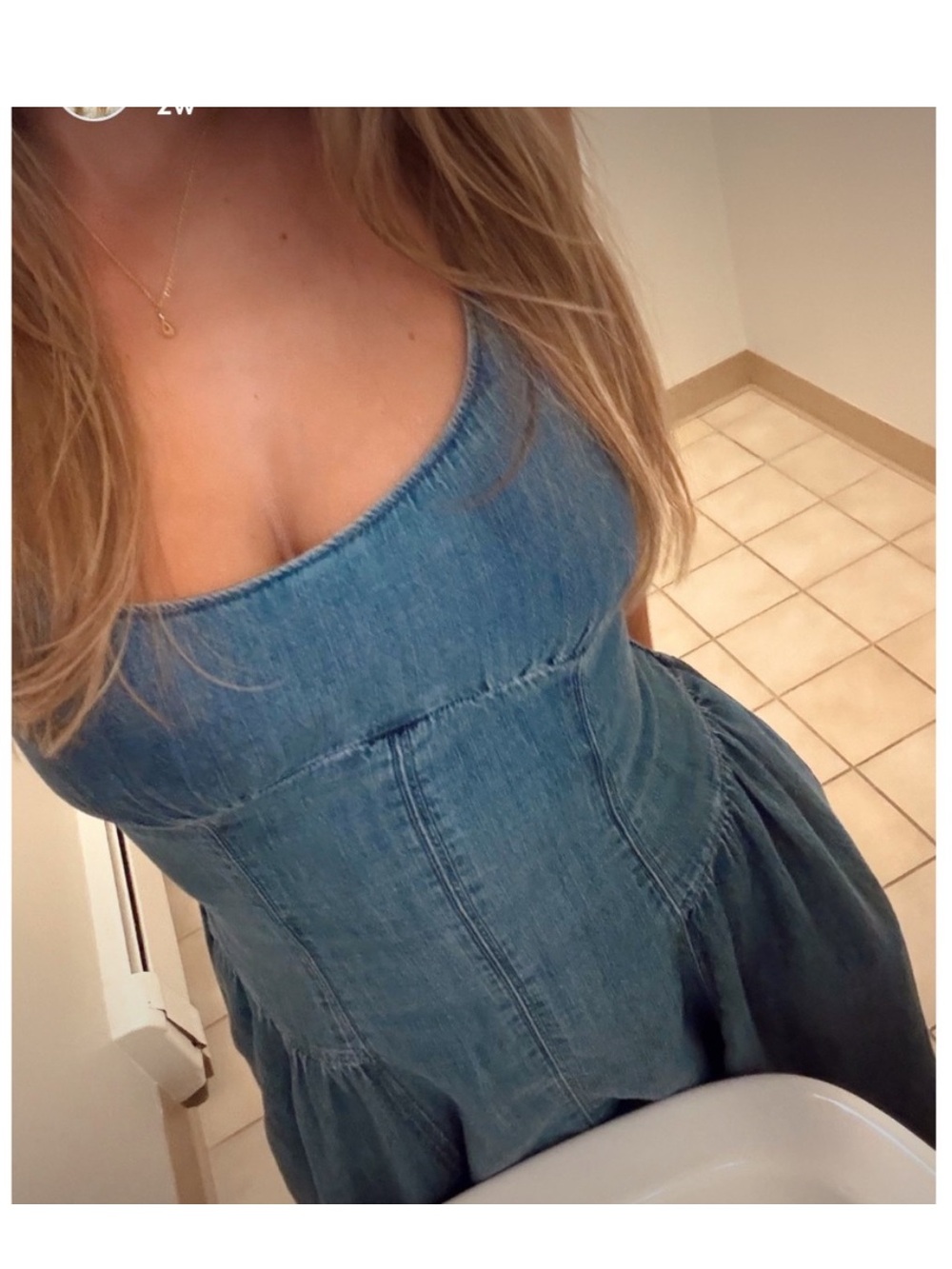 Abercrombie & fitch bra free dylan midi dress chambray - Picture 6 of 6